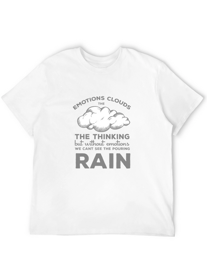 Camiseta Negra con Diseño Inspirador Emociones