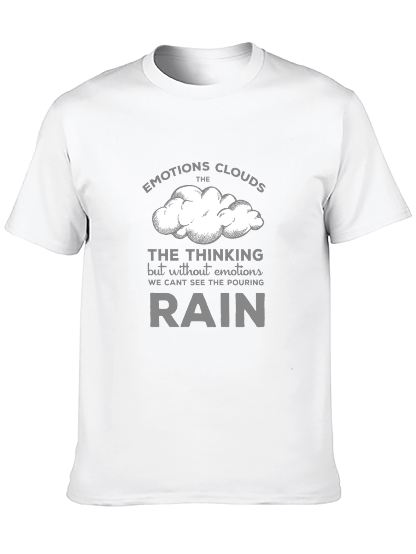 Camiseta Negra con Diseño Inspirador Emociones