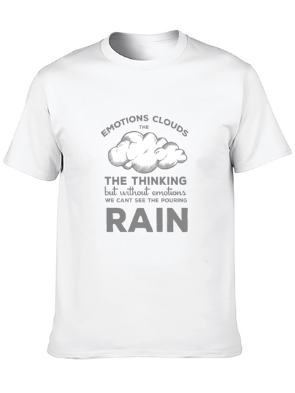 Camiseta Negra con Diseño Inspirador Emociones
