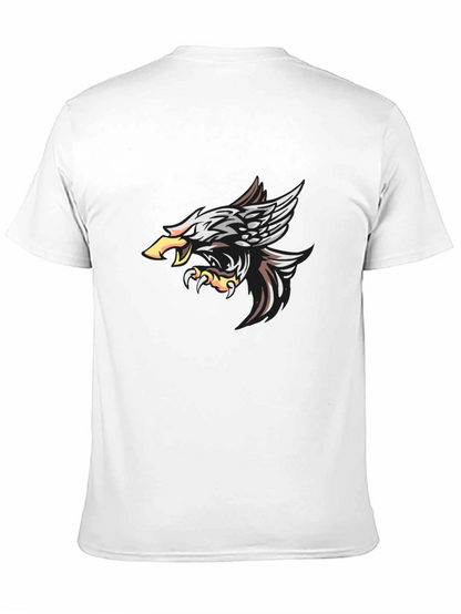 Camiseta Negra con Diseño de Águila Impresionante