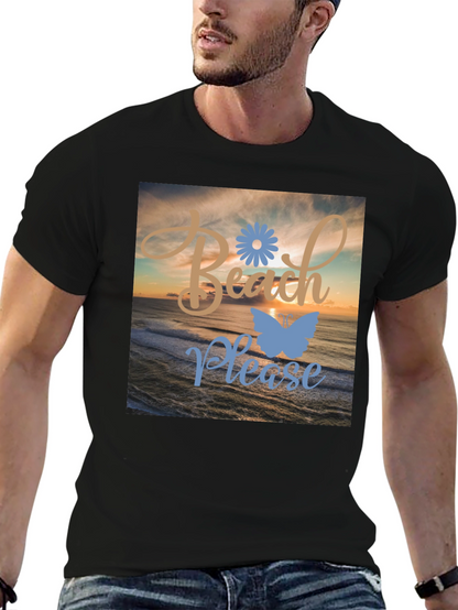 Camiseta Negra Beach Please