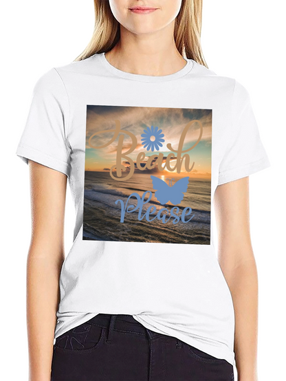 Camiseta Negra Beach Please