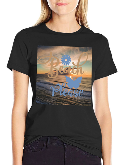 Camiseta Negra Beach Please