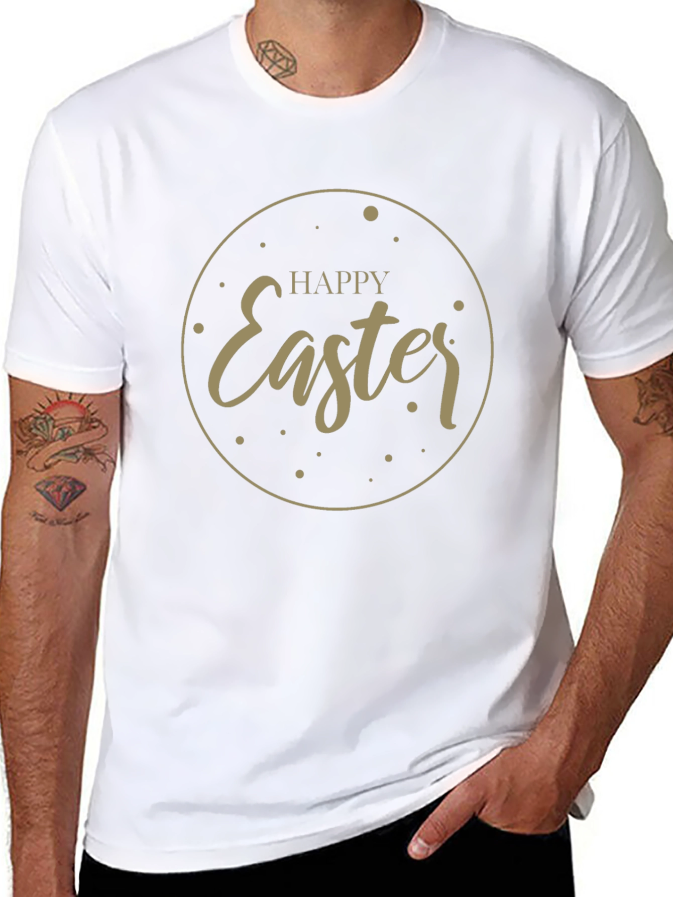Camiseta Negra Felices Pascuas para Hombre