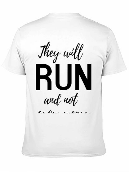 Camiseta Negra They will run and not be weary