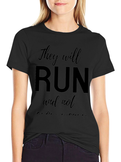 Camiseta Negra They will run and not be weary