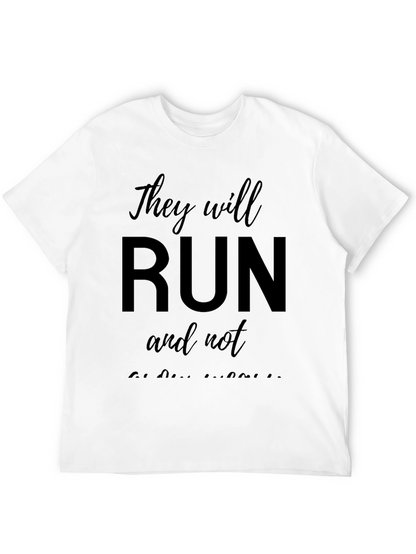 Camiseta Negra They will run and not be weary