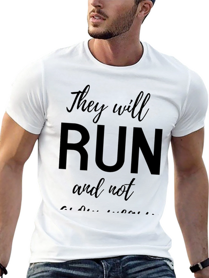 Camiseta Negra They will run and not be weary