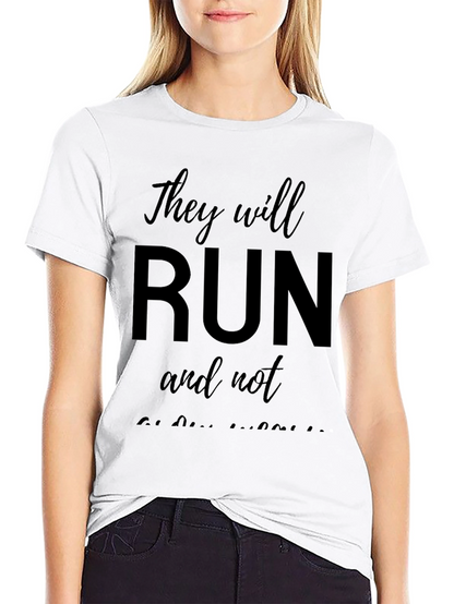 Camiseta Negra They will run and not be weary
