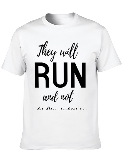 Camiseta Negra They will run and not be weary