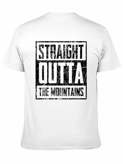 Camiseta Straight Outta The Mountains Negra