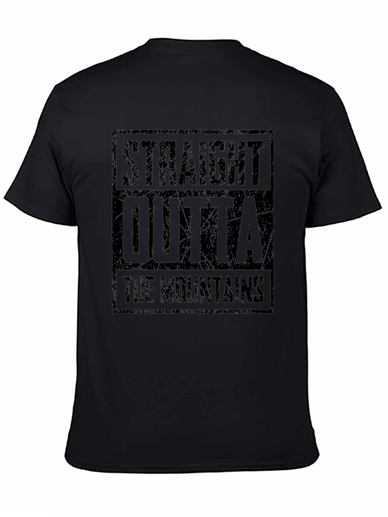 Camiseta Straight Outta The Mountains Negra