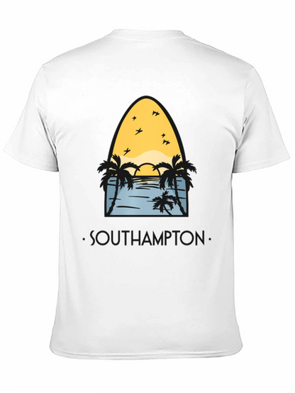 Camiseta Negra Southampton Estilo Surfista