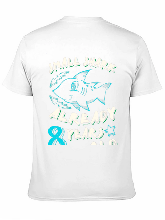 Camiseta Niño Tiburón Cumpleaños 8 Años