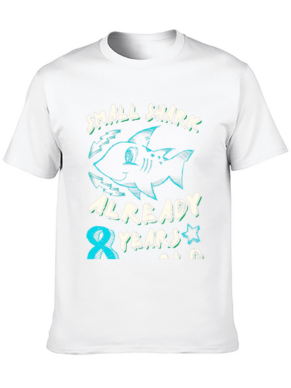 Camiseta Niño Tiburón Cumpleaños 8 Años