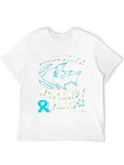 Camiseta Niño Tiburón Cumpleaños 8 Años
