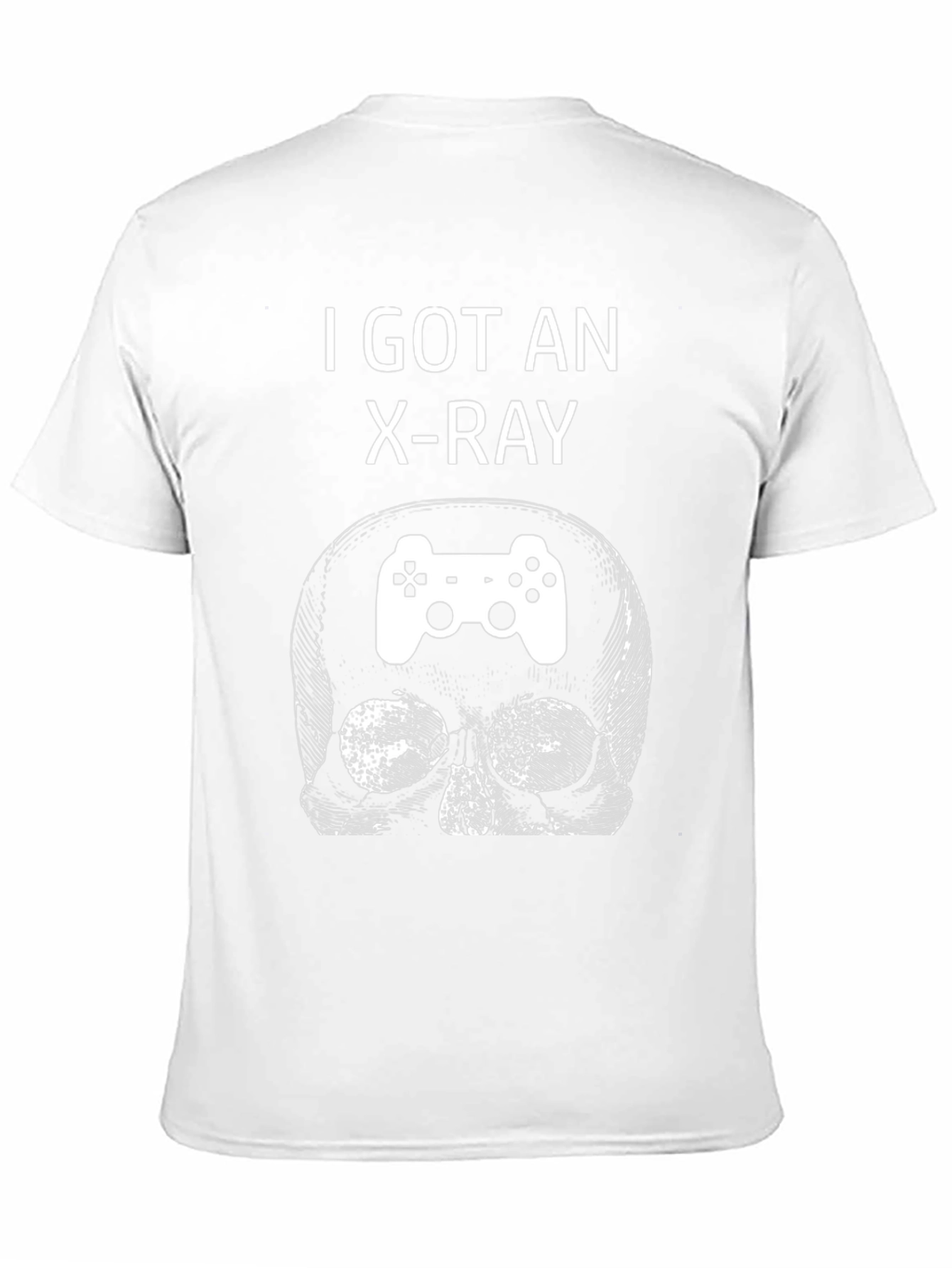 Camiseta Negra con Diseño de Calavera Gamer Rayos X