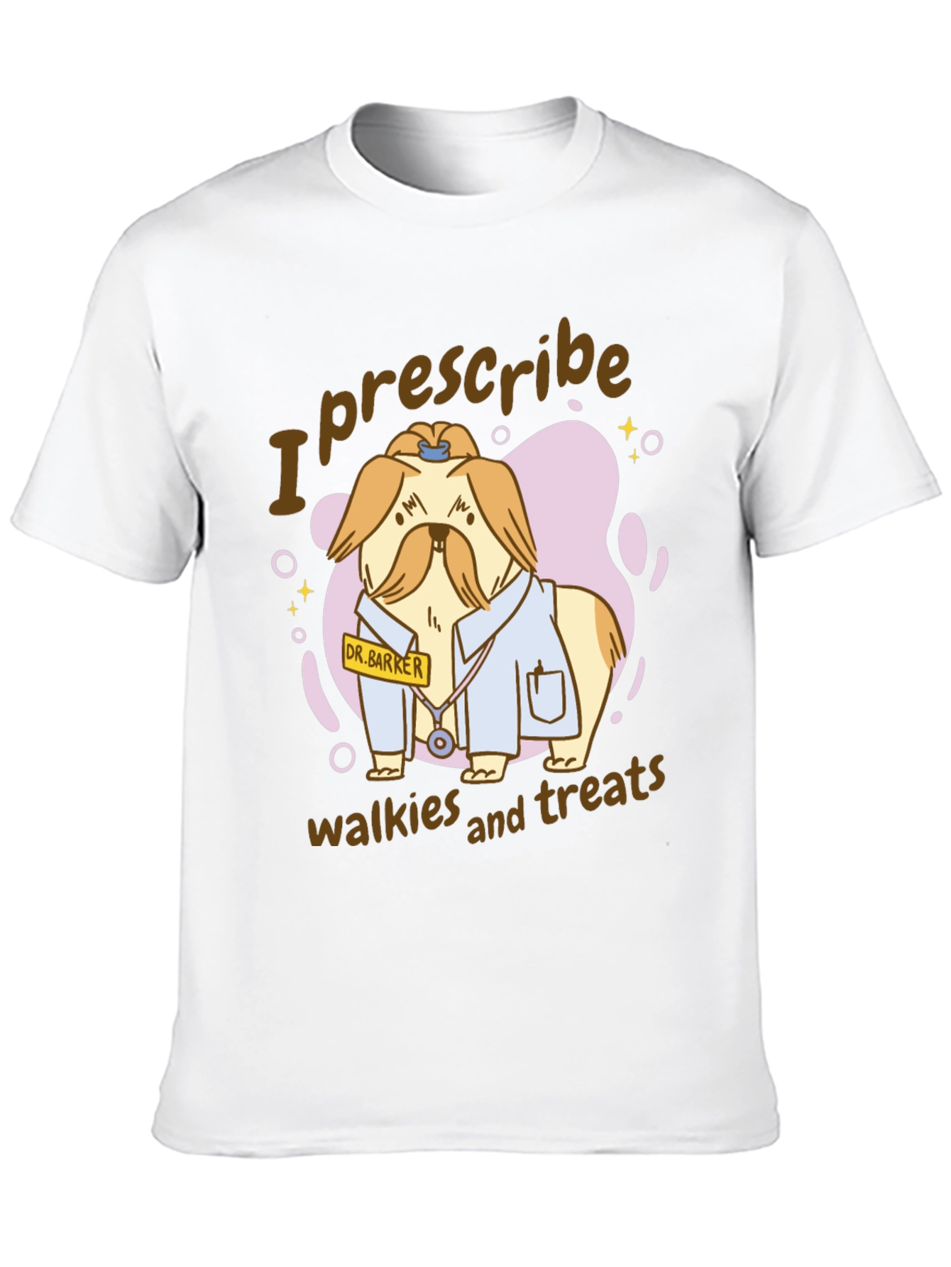 Camiseta Negra con Diseño de Perro Doctor