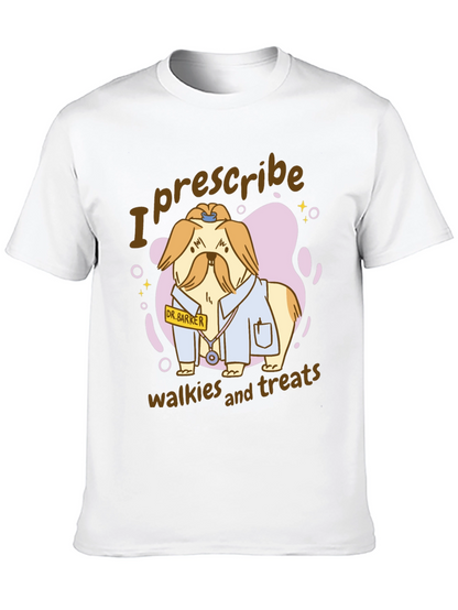 Camiseta Negra con Diseño de Perro Doctor