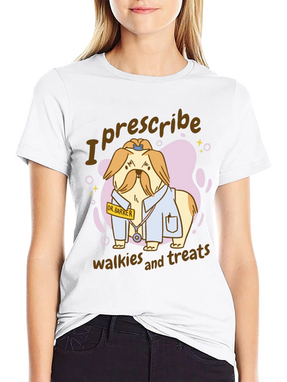 Camiseta Negra con Diseño de Perro Doctor