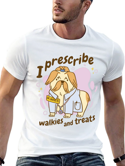 Camiseta Negra con Diseño de Perro Doctor