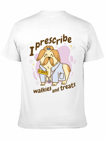 Camiseta Negra con Diseño de Perro Doctor