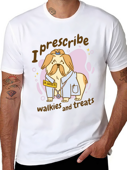 Camiseta Negra con Diseño de Perro Doctor