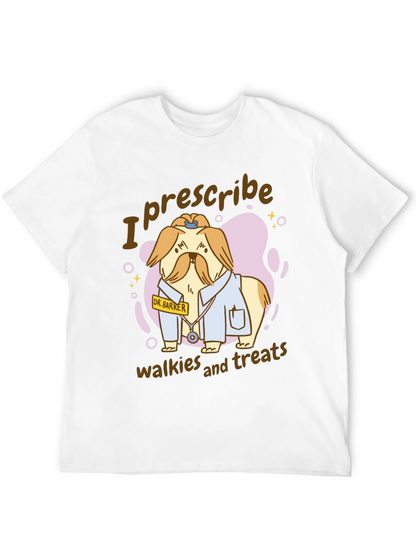 Camiseta Negra con Diseño de Perro Doctor