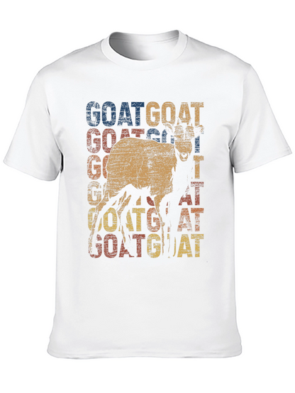 Camiseta con diseño retro de cabra GOAT