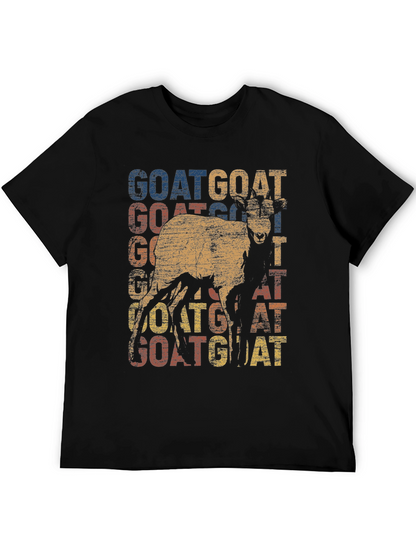 Camiseta con diseño retro de cabra GOAT