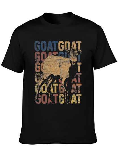 Camiseta con diseño retro de cabra GOAT