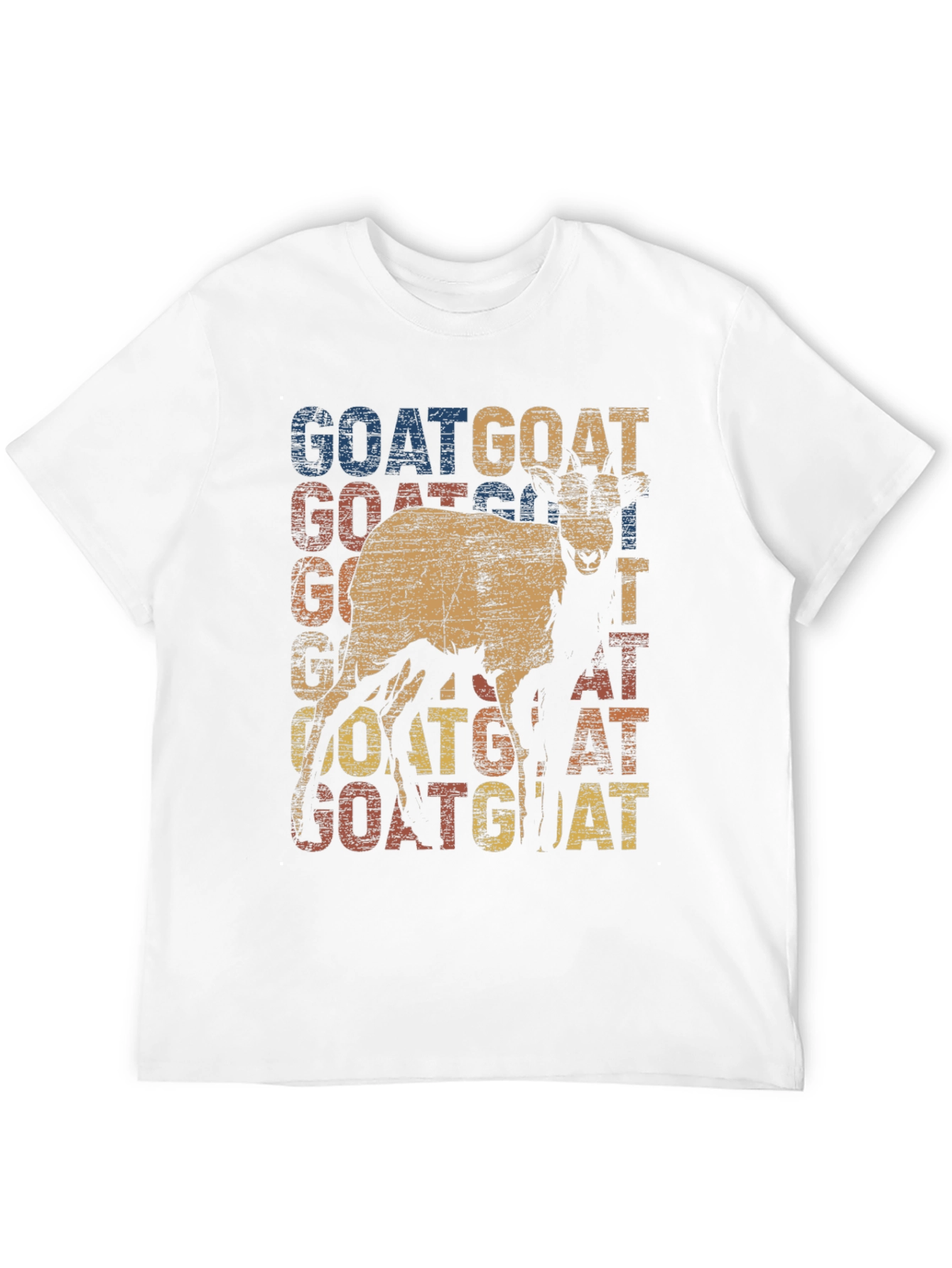 Camiseta con diseño retro de cabra GOAT