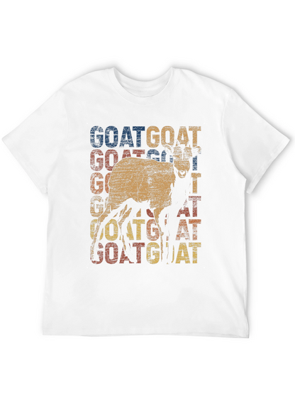 Camiseta con diseño retro de cabra GOAT