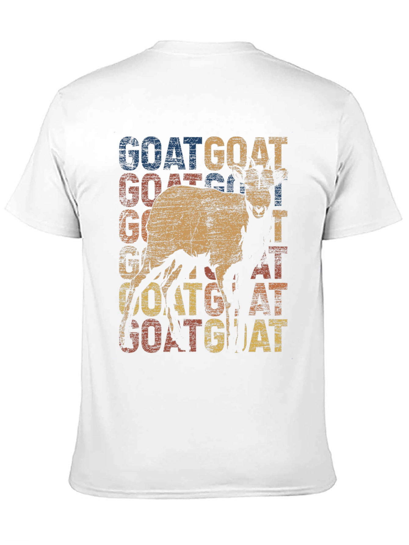 Camiseta con diseño retro de cabra GOAT