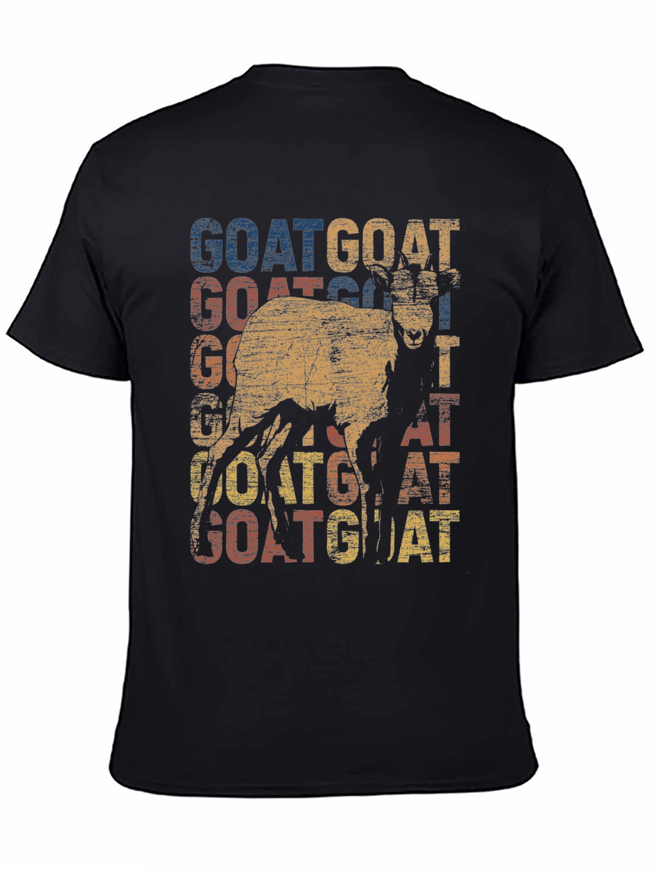 Camiseta con diseño retro de cabra GOAT
