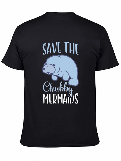 Camiseta Negra Save the Chubby Mermaids