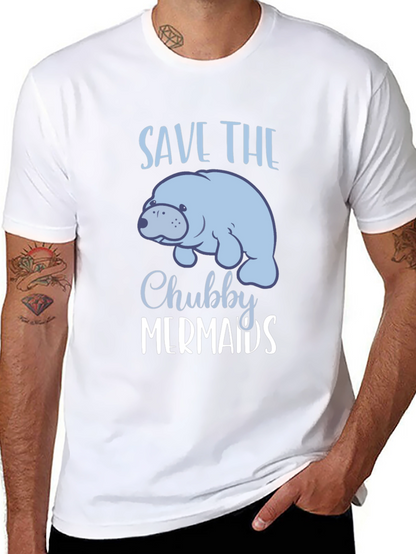 Camiseta Negra Save the Chubby Mermaids