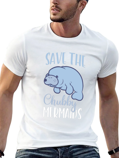 Camiseta Negra Save the Chubby Mermaids
