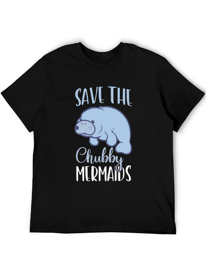 Camiseta Negra Save the Chubby Mermaids