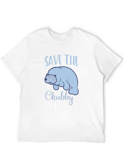 Camiseta Negra Save the Chubby Mermaids