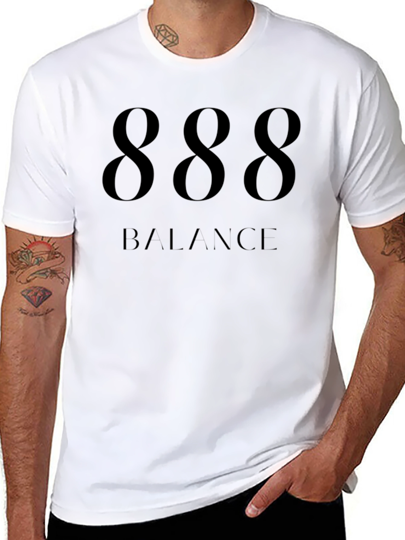 Camiseta Negra 888 Balance Unisex