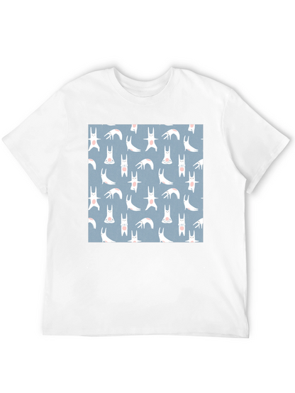 Camiseta Negra con Diseño de Conejos Yoga