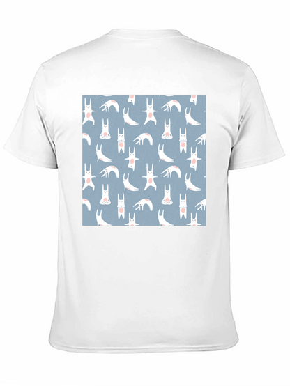 Camiseta Negra con Diseño de Conejos Yoga