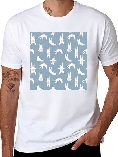 Camiseta Negra con Diseño de Conejos Yoga
