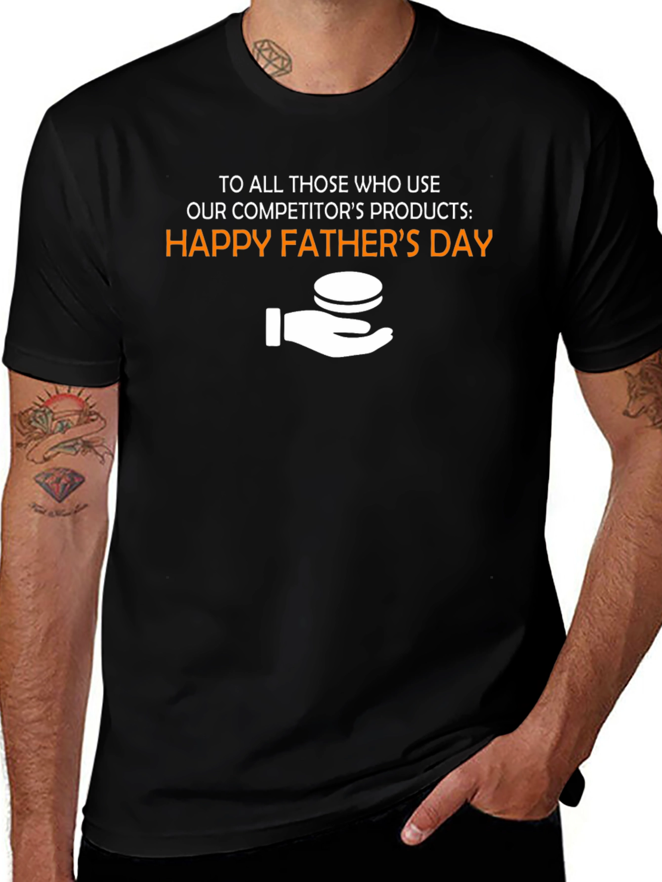 Camiseta Negra: Feliz Día del Padre - Original