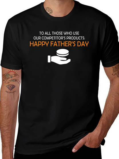 Camiseta Negra: Feliz Día del Padre - Original