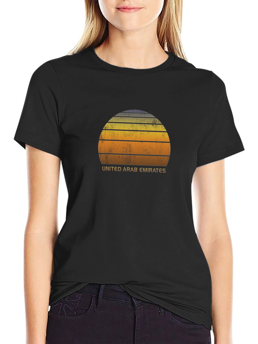 Camiseta Vintage United Arab Emirates Negro