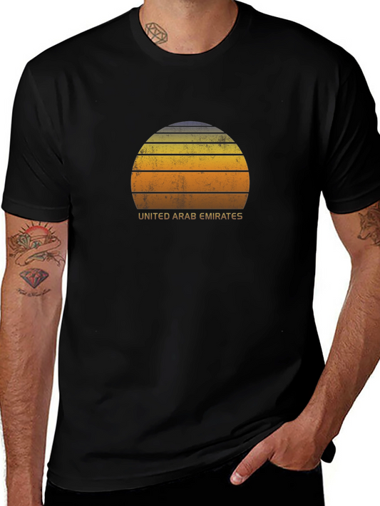 Camiseta Vintage United Arab Emirates Negro