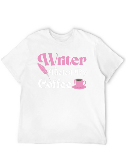 Camiseta Negra Writer Fueled By Coffee