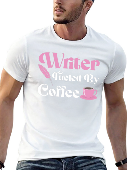 Camiseta Negra Writer Fueled By Coffee